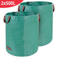 2 x 500L Laubsack Gartensack Rasensack Gartenabfallsack Abfallsack Gartentasche