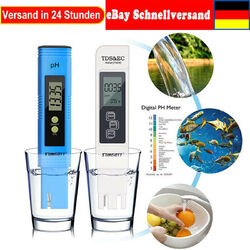 LCD Digital PH Wert TDS EC Wasser Tester Meter Messgerät Aquarium Pool Prüfer DE