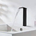 Infrarot Sensor Waschtischarmatur Wasserhahn Bad Einhand Mischbatterien Schwarz