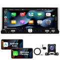 6.9" Single 1DIN 64GB Android 13 Apple CarPlay Autoradio Mit GPS Navi SWC BT KAM