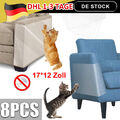 8x Katzen Kratzmatte Kratzschutz Sofa links Sisal Kratzteppich für Katze Sessel
