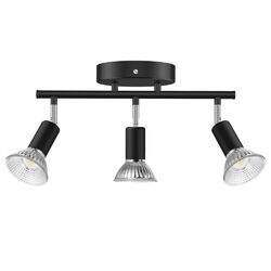 LED Deckenstrahler GU10 3-Flammig Deckenleuchte Wandlampe Schwenkbar Deckenspot