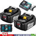 1-2PACK 18V 8,0Ah Akku Für Makita BL1860 BL1850B BL1830B 7.0Ah DC18RD/ Ladegerät