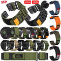 QuickFit Nylon Armband Für Garmin Fenix 7 7X 6 6X 5X 3 HR Epix Pro Mk2/Mk3/Mk3i