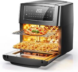 Heißluftfritteuse 12L, 18-in-1 Minibackofen, 1500W Airfryer Ofen