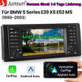 CarPlay Android 11 1+16GB Für BMW E39 X5 E53 Autoradio GPS Navi WIFI BT RDS DAB+