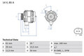 BOSCH Lichtmaschine Generator Lima 0 986 044 490 +68.95€ Pfand für SMART FORTWO