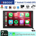 Doppel 2 DIN Android 13 4+64G Autoradio Carplay GPS NAVI WiFi RDS Bluetooth USB