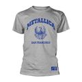 METALLICA - COLLEGE CREST GREY T-Shirt Medium