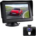 Rückfahrkamera mit Monitor Auto IP68 Wasserdicht Nachtsicht, 4.3'' LCD Monitor