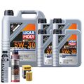 Motoröl 5W30 LIQUI MOLY Special Tec Ll 9L+HENGST Ölfilter +Spülung +Cera Tec