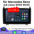 Autoradio Für Mercedes-Benz A/B Klasse/Vito W169 W245 GPS Navi Android 13 WIFI 