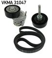 Keilrippenriemensatz SKF VKMA 31047 für AUDI VW GOLF PASSAT A3 A1 SEAT SKODA 1K1