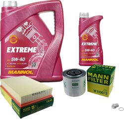 MANN Inspektionspaket 6 L MANNOL Extreme 5W-40 für Volvo V70 II 2.5 TDI P80 