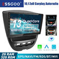 10" Carplay Android 13 Autoradio GPS Nav FM RDS 2+32G Für Peugeot 107 Citroen C1