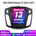 Für Ford Focus MK3 2012-2018 Android 13 Autoradio CarPlay WIFI GPS Navi 4GB+64GB