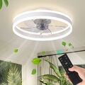 Moderne Smart-LED-Deckenleuchte Fan Deckenventilator Mit Lampe + Qapgouccegdnlmy