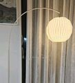 John Lewis Metall Bogen Stehlampe + Issie Easy Fit Papierschirm H162 x B83 x T33 cm 