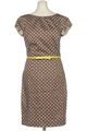 Comma Kleid Damen Dress Damenkleid Gr. EU 34 Baumwolle Beige #582xg08