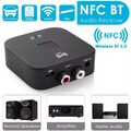 NFC Bluetooth 5.0 Empfänger 3.5mm AUX Cinch Buchse Hifi Wireless Audio Adapter
