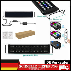 Einstellbar LED RGB Aquarium Beleuchtung Lampe Vollspektrum Aufsetzleuchte Licht