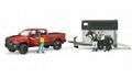 Bruder Ram 2500 Power Wagon Mit Pferdeanhänger Und Pferd 2501 Spielzeugauto (400