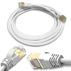 Netzwerkkabel Patchkabel Verlegekabel CAT 8 2 m Kabel Netzwerk DSL LAN Ethernet 