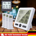 WETTERSTATION KABELLOS MIT-LCDDISPLAY THERMOMETER HYGROMETER INNEN-AUSSENSENSOR