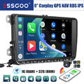 Für VW Golf 5 6 Touran Caddy Amarok Android 13 Carplay Autoradio GPS 32G Kam MIK