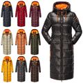 Navahoo Damen Winterjacke Langer Parka Warm Stepp Mantel Kapuze Schmuseengel NEU