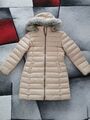 TOMMY JEANS TJW ESSENTIAL HOODED DOWN COAT Damen Daunenmantel Beige. Gr:L