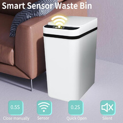 Mülleimer 12 Liter Automatik Mülleimer mit Smart Sensor Küche Abfall Mülleimer