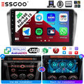 Autoradio Carplay 2+64G Android 13 Auto GPS Nav BT WIFI Kam Für Mazda 3 BK 03-09