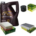 MANNOL 5L Extreme 5W40 MOTORÖL+MANN-FILTER FilterPAKET für Renault Megane 3 1.5 