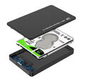 USB3.0 Externe Festplatte-Gehäuse Case 2,5 Zoll Festplattengehäuse SATA HDD SSD