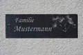 Türschild Namsschild Klingelschild Hausschild Schiefer mit Gravur MotivLöwenzahn