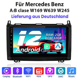 Carplay Autoradio GPS Für Mercedes-Benz A/B Klasse Vito Viano Sprinter 2+32G BT