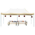 Faltpavillon 3x6 m Pavillon Marktstand Partyzelt Gartenzelt in beige