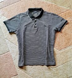 Trussardi Herren Poloshirt, schwarzweiß, XL, kaum getragen