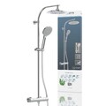 SCHÜTTE Duschsystem mit Thermostat | Duschset| Regendusche mit Handbrause