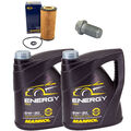 Motoröl Set MANNOL 5W-30 8 Liter + Ölfilter + Schraube für Mercedes E-Klasse T