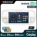 7" Android 13 2+64G Für Fiat 500 2007-2015 Autoradio GPS Carplay Navi BT DAB+ FM