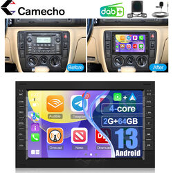 DAB+ KAM Android Autoradio Carplay GPS Für VW Polo 9N Golf 4 Passat B5 Jetta T5