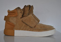 Beige braune Wildleder Schnürstiefeletten Damen Tubular Invader Gr. 6 (39) Adidas