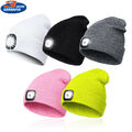 Wintermütze Mütze warme Strickmütze mit LED Licht aufladbar USB Beanie Portwest