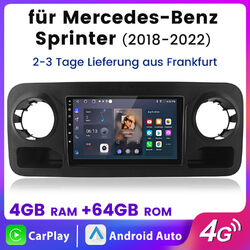 CARPLAY 10.1" Android13 Autoradio Für Mercedes-Benz Sprinter 2018-2022 4+64G NEU