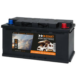 AGM Solarbatterie 130Ah 12V Wohnmobil Versorgung Boot Solar Batterie statt 120Ah