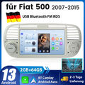 7" 2+64G Android 13 Für Fiat 500 2007-2015 Autoradio GPS Navi BT WIFI FM RDS DAB