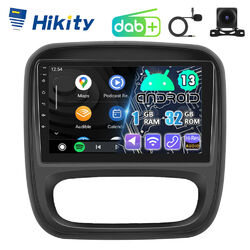 DAB+ CarPlay Android Autoradio Für Opel Vivaro B Renault Trafic 3 GPS Navi WIFI