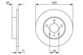 2x BOSCH Bremsscheibe 0 986 478 444 für ALFA ROMEO